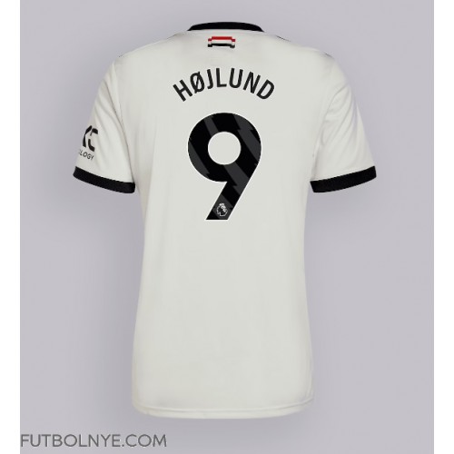 Camiseta Manchester United Rasmus Hojlund #9 Tercera Equipación 2024-25 manga corta